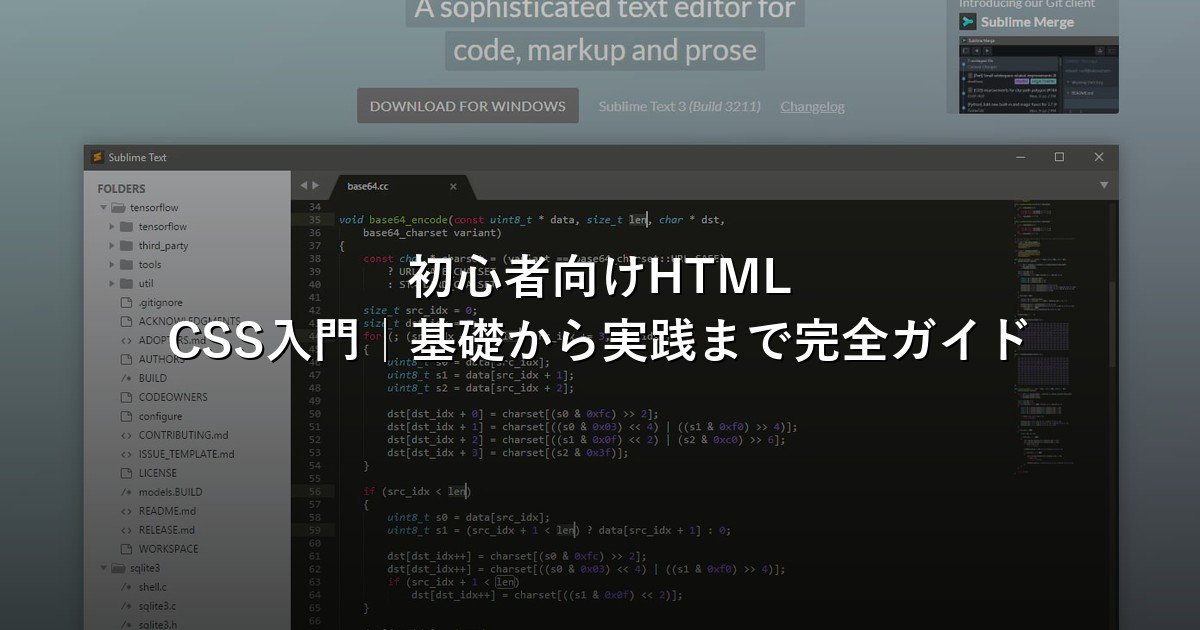 初心者向けHTML CSS入門｜基礎から実践まで完全ガイド